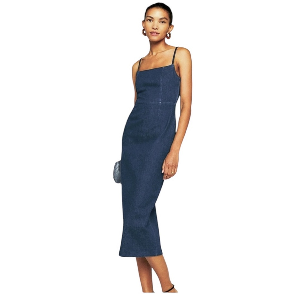 Jason Wu Denim Pencil Midi Dress